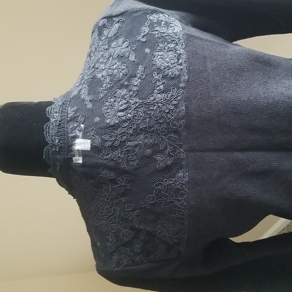 Ball of Cotton Black Laced Sweater gently loved - Picture 4 of 8